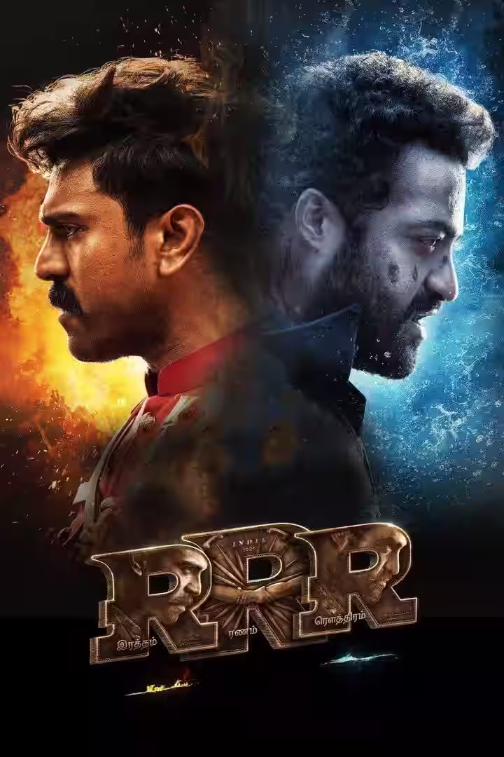 Indian Cinematic Movie Poster — Dual Elemental Action Poster Concept